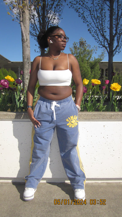 Blue Striped Sweats
